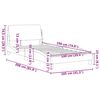 vidaXL Cadre de lit Dover gris clair 100x190 cm velours