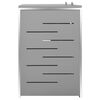 vidaXL Abri pour deux poubelles 138x77,5x112,5 cm Inox
