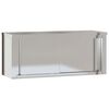 vidaXL Armoire murale de cuisine avec portes coulissantes inox