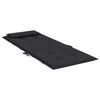 vidaXL Coussins de chaise &agrave; dossier haut lot de 4 noir tissu oxford