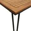 vidaXL Table de jardin avec pieds &eacute;pingle &agrave; cheveux 180x90x75 acacia