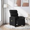 vidaXL Fauteuil inclinable de massage &eacute;lectrique noir tissu