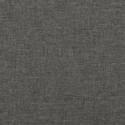 vidaXL Sommier à ressorts de lit gris foncé 183x213 cm tissu