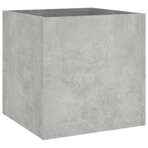 vidaXL Jardini&egrave;re Gris b&eacute;ton 40x40x40 cm Bois d'ing&eacute;nierie