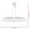 vidaXL Base de parasol pour m&acirc;ts &Oslash;38 / 48 mm 25 kg rond