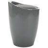 vidaXL Tabouret de rangement Gris Similicuir