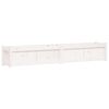 vidaXL Jardini&egrave;res 2 pcs blanc bois de pin massif