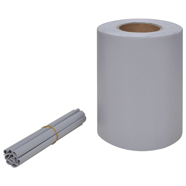vidaXL &Eacute;cran d'intimit&eacute; de jardin PVC 70 x 0,19 m Gris clair