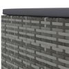 vidaXL Salon de jardin 8 pcs avec coussins Gris R&eacute;sine tress&eacute;e