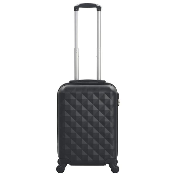 vidaXL Valise rigide Noir ABS