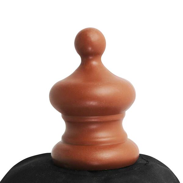 vidaXL Parasol d'ext&eacute;rieur avec m&acirc;t en bois 350 cm Noir