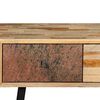 vidaXL Table console Teck massif de r&eacute;cup&eacute;ration 120 x 30 x 76 cm