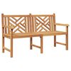 vidaXL Banc de jardin Marron 150 x 60 x 90 cm Bois de teck solide