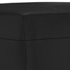 vidaXL Ensemble de canapés 3 pcs avec coussins Noir Similicuir