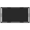 vidaXL Table basse Transparent et noir 120x60x35 cm Verre tremp&eacute;