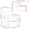 vidaXL Fauteuil inclinable électrique gris foncé tissu