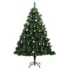 vidaXL Sapin de No&euml;l artificiel articul&eacute; 150 LED et boules 150 cm