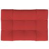vidaXL Coussin de palette rouge 120x80x12 cm tissu