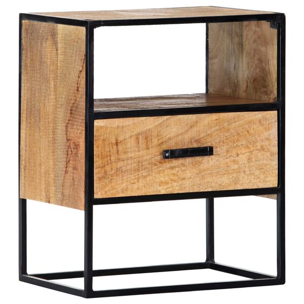 vidaXL Table de chevet 40x30x50 cm Bois de manguier massif