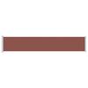vidaXL Auvent lat&eacute;ral r&eacute;tractable de patio 117x600 cm Marron