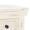 vidaXL Buffet Blanc 65x30x75 cm Bois de manguier massif