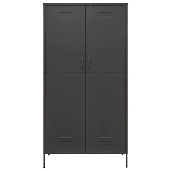 vidaXL Garde-robe Anthracite 90x50x180 cm Acier