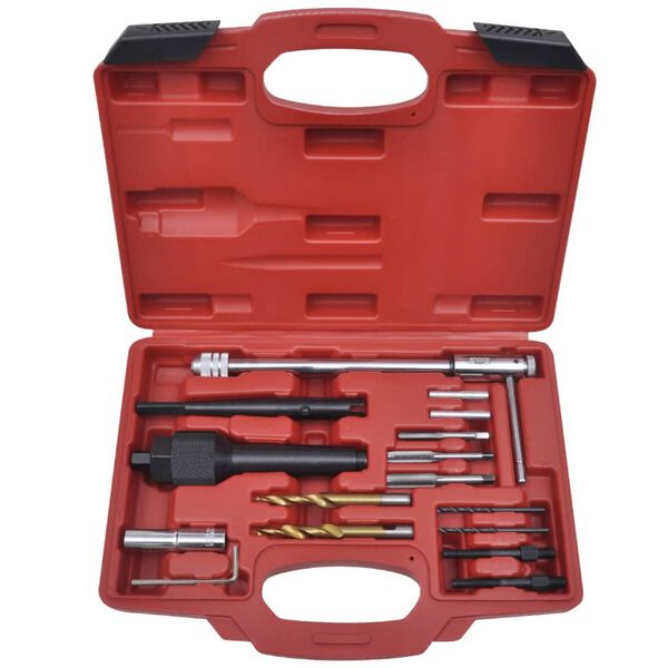 vidaXL Kit d'outils d'extraction bougie de pr&eacute;chauffage 16 pcs