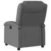 vidaXL Fauteuil inclinable gris similicuir