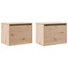 vidaXL Armoires murales 2 pcs 45x30x35 cm Bois de pin massif