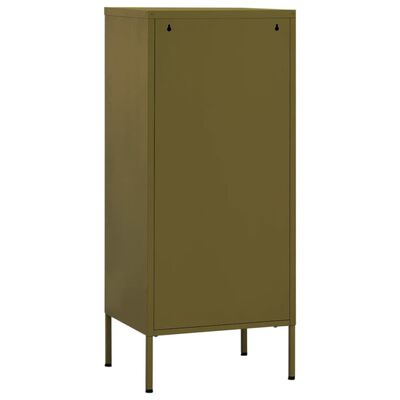 vidaXL Armoire de rangement Vert olive 42,5x35x101,5 cm Acier