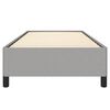 vidaXL Cadre de lit gris clair 100x203 cm tissu