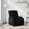 vidaXL Fauteuil inclinable de massage noir tissu
