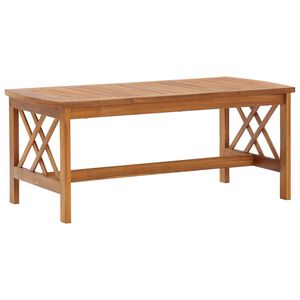 vidaXL Table basse 102x50x43 cm Bois d'acacia solide