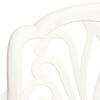 vidaXL Chaises de jardin lot de 2 Aluminium coulé Blanc