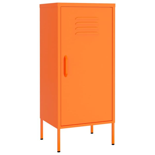 vidaXL Armoire de rangement Orange 42,5x35x101,5 cm Acier
