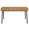 vidaXL Table de jardin 150 x 90 x 72 cm Bois d'acacia solide et acier
