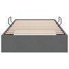vidaXL Lit de Rangement avec matelas Gris fonc&eacute; 100 x 190 cm tissu