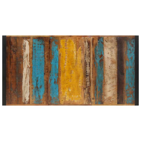 vidaXL Table de bar 175x90x110 cm bois massif de r&eacute;cup&eacute;ration