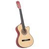 vidaXL Guitare acoustique pan coupé western avec 6 cordes 38" tilleul