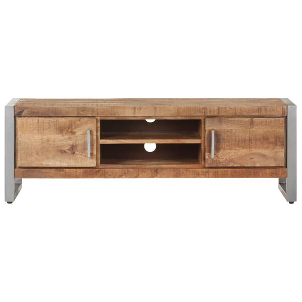 vidaXL Meuble TV 120x30x40 cm Bois de manguier brut