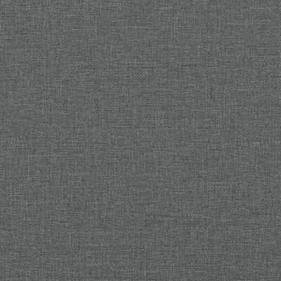 vidaXL Lit de jour avec lit gigogne gris foncé 100x190 cm tissu