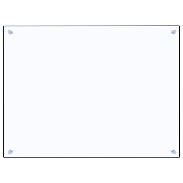 vidaXL Dosseret de cuisine Transparent 80x60 cm Verre tremp&eacute;