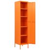 vidaXL Armoire à casiers Orange 35x46x180 cm Acier
