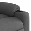 vidaXL Fauteuil inclinable de massage électrique gris foncé tissu
