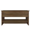 vidaXL Table basse Chêne marron 80x50x40 cm Bois d'ingénierie