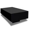 vidaXL Table basse Haute brillance Noir