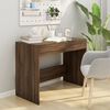 vidaXL Bureau Ch&ecirc;ne marron 101x50x76,5 cm Bois d'ing&eacute;nierie