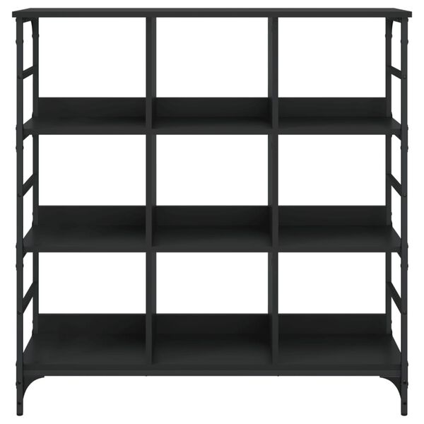 vidaXL Buffet noir 102x32x103,5 cm bois d'ing&eacute;nierie