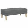 vidaXL banc Gris foncé 113 x 57 x 39 cm tissu