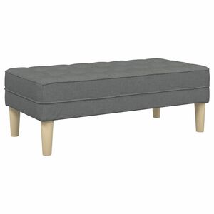 vidaXL banc Gris foncé 113 x 57 x 39 cm tissu